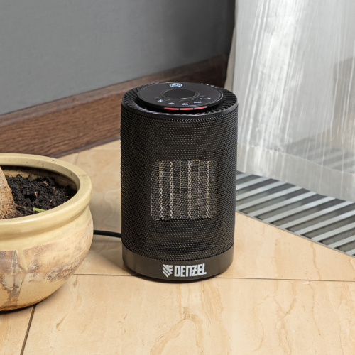 Тепловентилятор электрический керамический DTFC-1200, 3 режима, вентилятор, нагрев 600/1200 Вт Denzel по ценам производителя в Краснодаре с доставкой по всей России