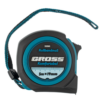 Рулетка Komfortabel 5 м х 19 мм,обрезиненный корпус Gross по ценам производителя в Краснодаре с доставкой по всей России