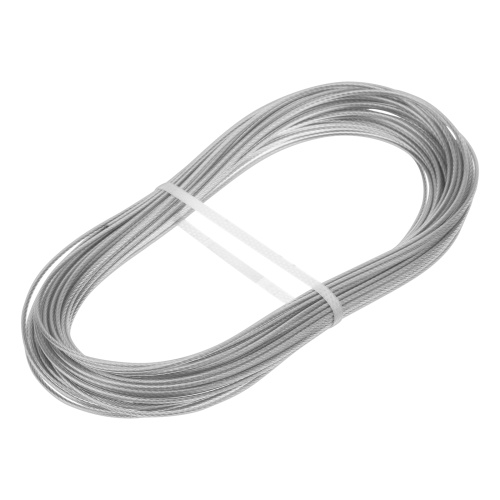 Трос металлополимерный прозрачный ПР-2.0, толщина 2.0 мм, моток 20 метров Сибртех по ценам производителя в Краснодаре с доставкой по всей России