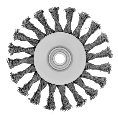 Щетка для УШМ, 125 мм, М14, "тарелка", крученая металлическая проволока Сибртех по ценам производителя в Краснодаре с доставкой по всей России