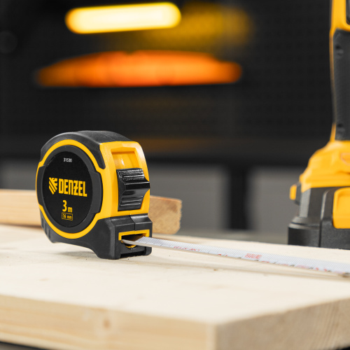 Рулетка 3м х 16мм, двухкомп. корпус, магнитный обрезиненный зацеп Denzel по ценам производителя в Краснодаре с доставкой по всей России