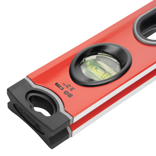 Уровень алюминиевый, 800 мм, 3 глазка, ударопрочные заглушки, двухкомпонентные ручки Matrix ProFI по ценам производителя в Краснодаре с доставкой по всей России