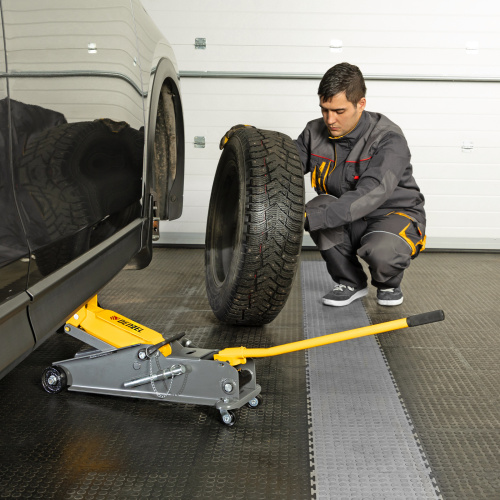 Домкрат гидравлический подкатной с фиксатором, 3 т, 190-532 мм, SUV/ Denzel по ценам производителя в Краснодаре с доставкой по всей России