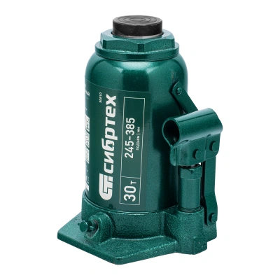 Домкрат гидравлический бутылочный, 30 т, 245-385 мм Сибртех купить в Москве с доставкой по всей России | ProtosMarket.ru