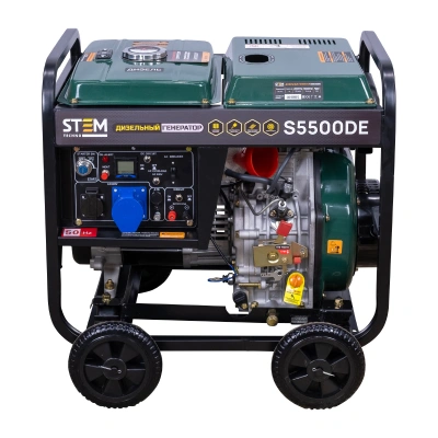 Генератор дизельный STEM Techno S5500DE (5.5 кВт, электростартер, дисплей, подогрев) по ценам производителя в Краснодаре с доставкой по всей России