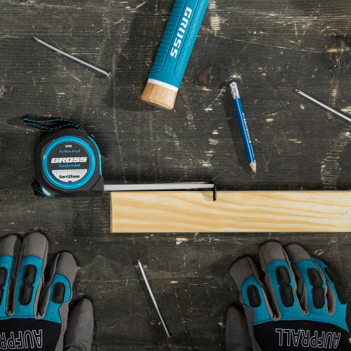 Рулетка Komfortabel 5 м х 25 мм,обрезиненный корпус Gross по ценам производителя в Краснодаре с доставкой по всей России