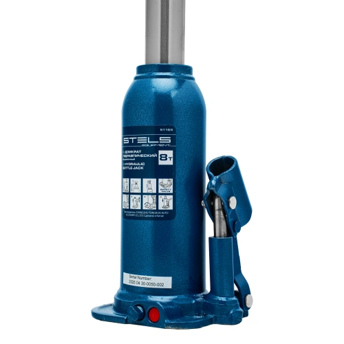 Домкрат гидравлический бутылочный, 8 т, h подъема 222-447 мм Stels по ценам производителя в Краснодаре с доставкой по всей России