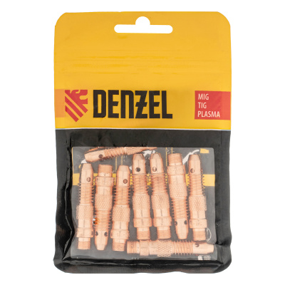 Держатель цанги для электрода 2мм, 2,4мм, 3,2 мм, 10 шт Denzel по ценам производителя в Краснодаре с доставкой по всей России