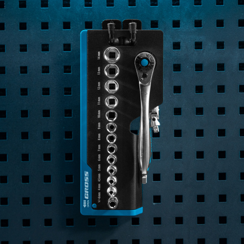 Набор торцевых головок, трещотка 120 зубьев, 1/4", CrV, 36 предметов Gross по ценам производителя в Краснодаре с доставкой по всей России