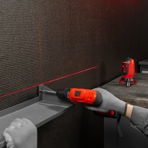 Лазерный уровень ML01T, дальность 10 м, точность ± 0,5 мм, / 1 м, длина волны 650 нм, проекция 1 вертикальная 1 горизонтальная плоскость, резьба под штатив 5/8" Matrix по ценам производителя в Краснодаре с доставкой по всей России