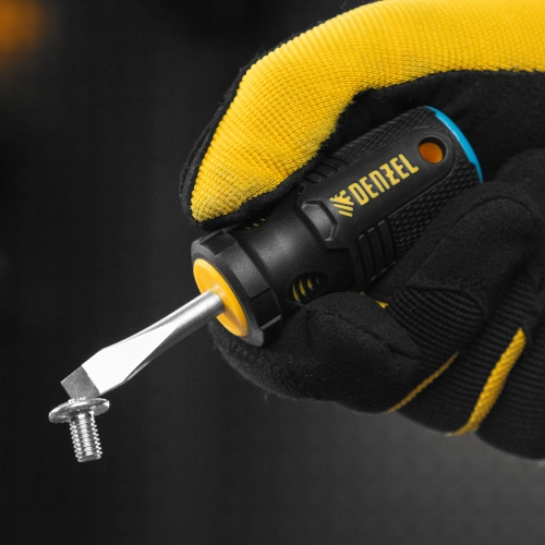 Отвертка, SL6x38 мм, S2, 3к рукоятка Denzel по ценам производителя в Краснодаре с доставкой по всей России