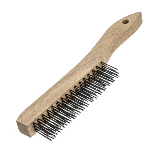 Щетка зачистная трехрядная, закаленная прямая проволока с деревянной ручкой Сибртех по ценам производителя в Краснодаре с доставкой по всей России