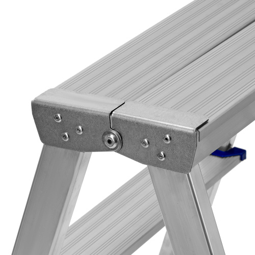 Стремянка двусторонняя 4 ступени, алюминиевая, Сибртех по ценам производителя в Краснодаре с доставкой по всей России