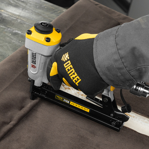 Степлер пневматический PS8016 для прямоугольных скоб 21GA от 6 до 16 мм Denzel по ценам производителя в Краснодаре с доставкой по всей России