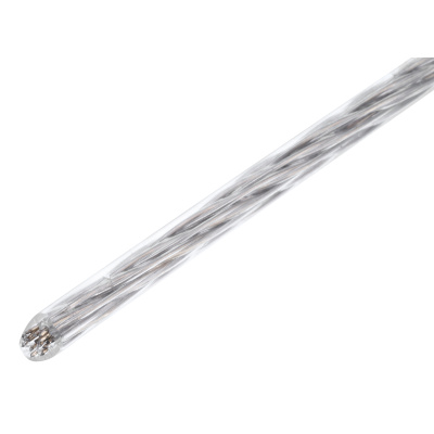 Трос металлополимерный прозрачный ПР-3.0, толщина 3.0 мм, моток 20 метров Сибртех по ценам производителя в Краснодаре с доставкой по всей России