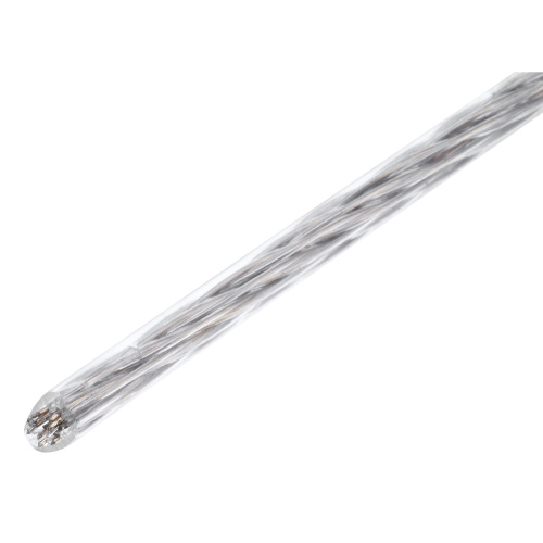 Трос металлополимерный прозрачный ПР-3.0, толщина 3.0 мм, моток 20 метров Сибртех по ценам производителя в Краснодаре с доставкой по всей России