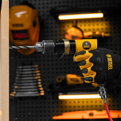 Пневматическая дрель PD500, 500 об/мин, 114 л/мин, 13 мм Denzel по ценам производителя в Краснодаре с доставкой по всей России