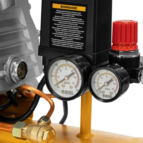 Компрессор воздушный, прямой привод DC1500/50, 1.5 кВт, 50 литров, 220 л/мин Denzel по ценам производителя в Краснодаре с доставкой по всей России