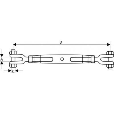 Талреп вилка - вилка DIN 1478, М20 по ценам производителя в Краснодаре с доставкой по всей России