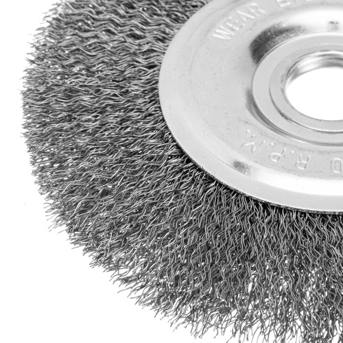 Щетка для УШМ, 150 мм, посадка 22.2 мм, плоская, витая проволока Сибртех по ценам производителя в Краснодаре с доставкой по всей России