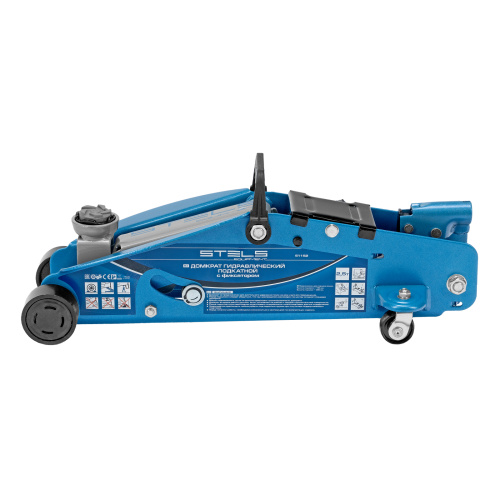 Домкрат гидравлический подкатной 2.5 т, с фиксатором, Safety Pin, 140-385 мм Stels по ценам производителя в Краснодаре с доставкой по всей России