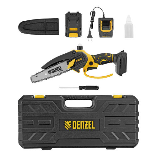 Цепная мини-пила аккумуляторная бесщет., CCS-150, шина 150 мм, Li-Ion, 20 В Denzel по ценам производителя в Краснодаре с доставкой по всей России