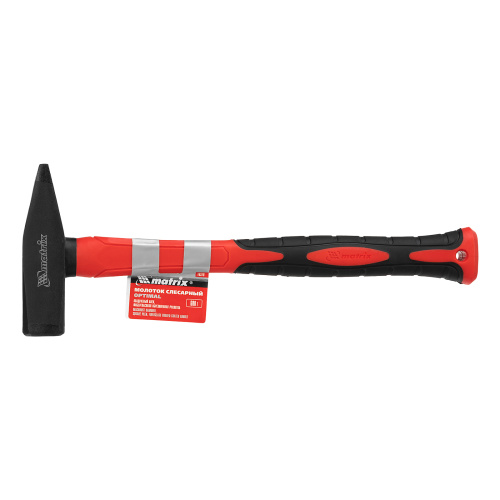 Молоток слесарный optimal, 600 г, фибергласовая обрезиненная рукоятка, квадратный боек Matrix по ценам производителя в Краснодаре с доставкой по всей России