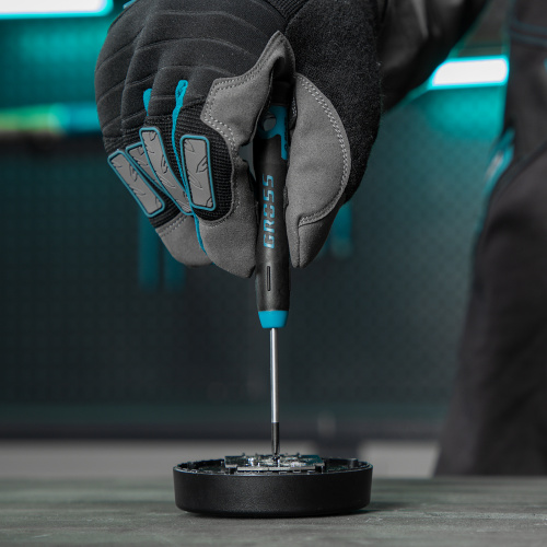 Набор отверток для точной механики, CrMo, двухкомпонентные рукоятки, 6 шт, пластиковый бокс Gross по ценам производителя в Краснодаре с доставкой по всей России