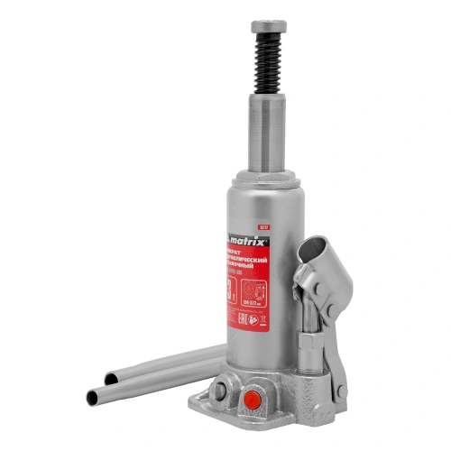 Домкрат гидравлический бутылочный, 3 т, высота подъема 194-372 мм, в пластиковый кейсе Matrix по ценам производителя в Краснодаре с доставкой по всей России