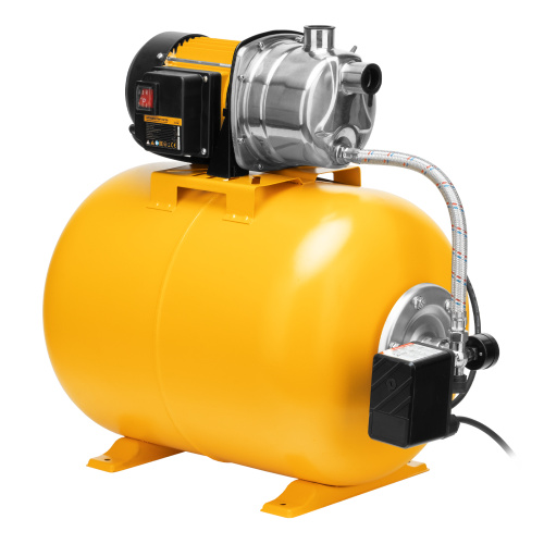 Насосная станция PSL1100X, 1100 Вт, 3600 л/ч, ресивер 50 л, подъем 45 м, нержавейка Denzel по ценам производителя в Краснодаре с доставкой по всей России