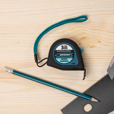 Рулетка "Ergonomisch",3 м x 16 мм,магнитный обрезиненный зацеп Gross по ценам производителя в Краснодаре с доставкой по всей России
