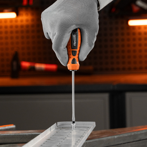 Отвертка "Point", SL4 х 100 мм, CS, двухкомпонентная рукоятка Sparta по ценам производителя в Краснодаре с доставкой по всей России