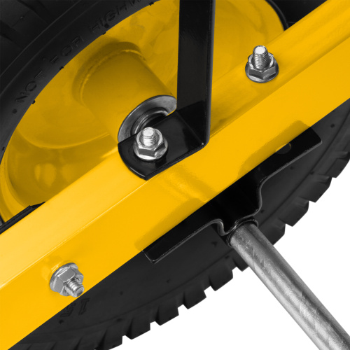 Тачка строительная, усиленная, объем 140 л, 250 кг, двухколесная, колесо 15х6.00-6 Denzel по ценам производителя в Краснодаре с доставкой по всей России