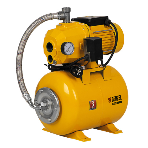 Насосная станция эжекторная PSD800C, 800 Вт, 2400 л/ч, ресивер 24 л, всасывание 20 м Denzel по ценам производителя в Краснодаре с доставкой по всей России