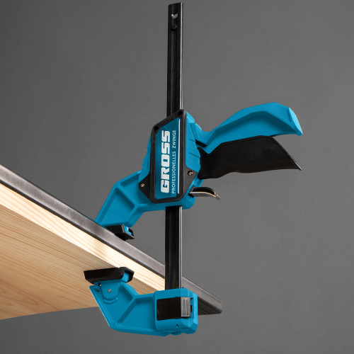 Струбцина реечная, быстрозажимная, пистолетного типа, пошаговый механизм, пластиковый корпус, 150 мм Gross по ценам производителя в Краснодаре с доставкой по всей России