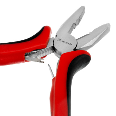 Плоскогубцы Mini, 130 мм, никелированные, авторазжим, двухкомпонентные рукоятки Matrix по ценам производителя в Краснодаре с доставкой по всей России