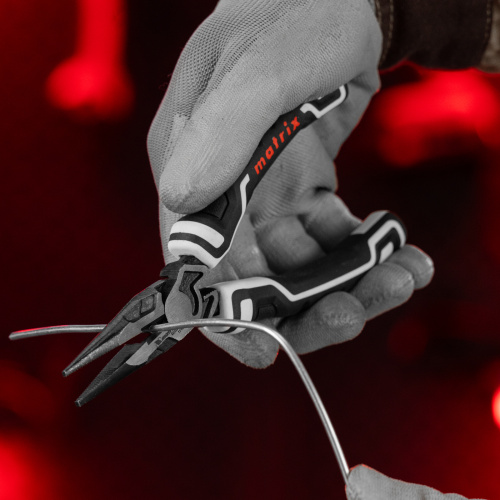 Длинногубцы прямые 165 мм, усиленная система, Pro Matrix по ценам производителя в Краснодаре с доставкой по всей России