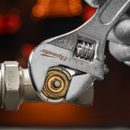 Ключ разводной, 200 мм, хромированный Sparta по ценам производителя в Краснодаре с доставкой по всей России