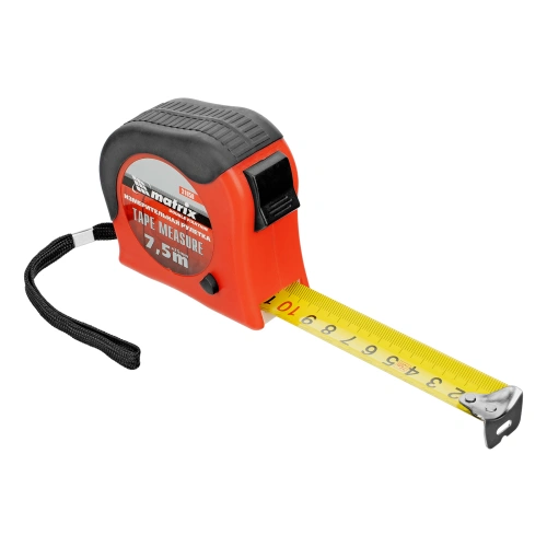 Рулетка Double fixation,7,5 м х 25 мм,обрезиненный корпус,двойная плавная фиксация Matrix по ценам производителя в Краснодаре с доставкой по всей России