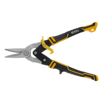 Ножницы по металлу, 270 мм, прямой рез, сталь-CrMo, трехкомпонентные рукоятки Denzel по ценам производителя в Краснодаре с доставкой по всей России