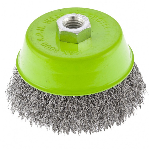 Щетка для УШМ, 100 мм, М14, "чашка", витая проволока Сибртех по ценам производителя в Краснодаре с доставкой по всей России