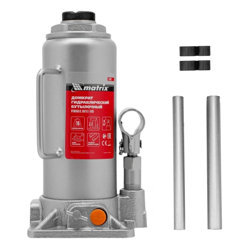 Домкрат гидравлический бутылочный, 10 т, h подъема 230-460 мм Matrix по ценам производителя в Краснодаре с доставкой по всей России