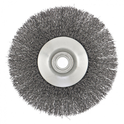 Щетка для УШМ, 125 мм, М14, "тарелка", витая проволока Сибртех по ценам производителя в Краснодаре с доставкой по всей России