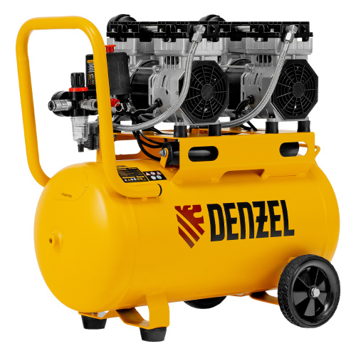 Компрессор безмасляный, малошумный DLS 1500/50, 1500 ВТ, 2x750, 50 л, 260 л/мин Denzel по ценам производителя в Краснодаре с доставкой по всей России