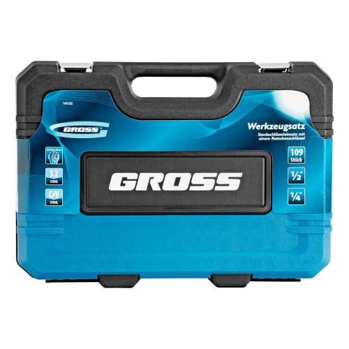 Набор инструментов, 1/4", 1/2", CrV, 120 зубьев, 109 предметов Gross по ценам производителя в Краснодаре с доставкой по всей России