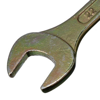 Ключ рожковый, 19 х 22 мм, желтый цинк Сибртех по ценам производителя в Краснодаре с доставкой по всей России