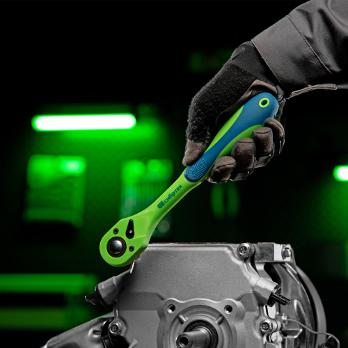 Ключ-трещотка 1/2", CrV, 72 зуба, с быстрым сбросом Сибртех по ценам производителя в Краснодаре с доставкой по всей России