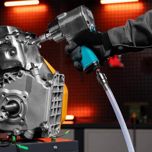 Шланг пневматический ПВХ, 10 x 16 мм, 18 бар, армированный, прозрачный, быстросъемное соединение, 15 м Stels по ценам производителя в Краснодаре с доставкой по всей России