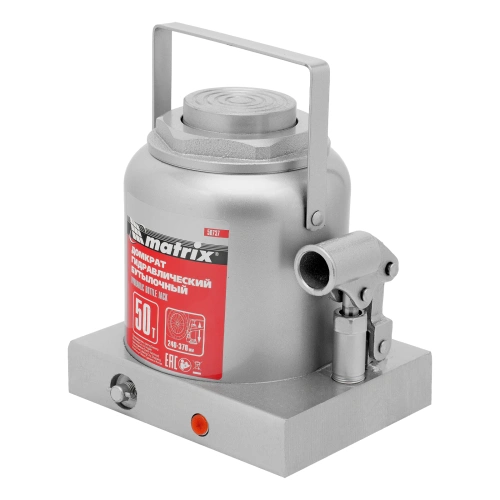 Домкрат гидравлический бутылочный, 50 т, высота подъема 240-370 мм Matrix по ценам производителя в Краснодаре с доставкой по всей России