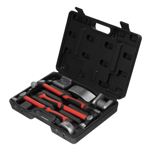 Набор рихтовочный, 3 молотка с фибергласовыми ручками, 4 наковальни, пластиковый бокс Matrix по ценам производителя в Краснодаре с доставкой по всей России